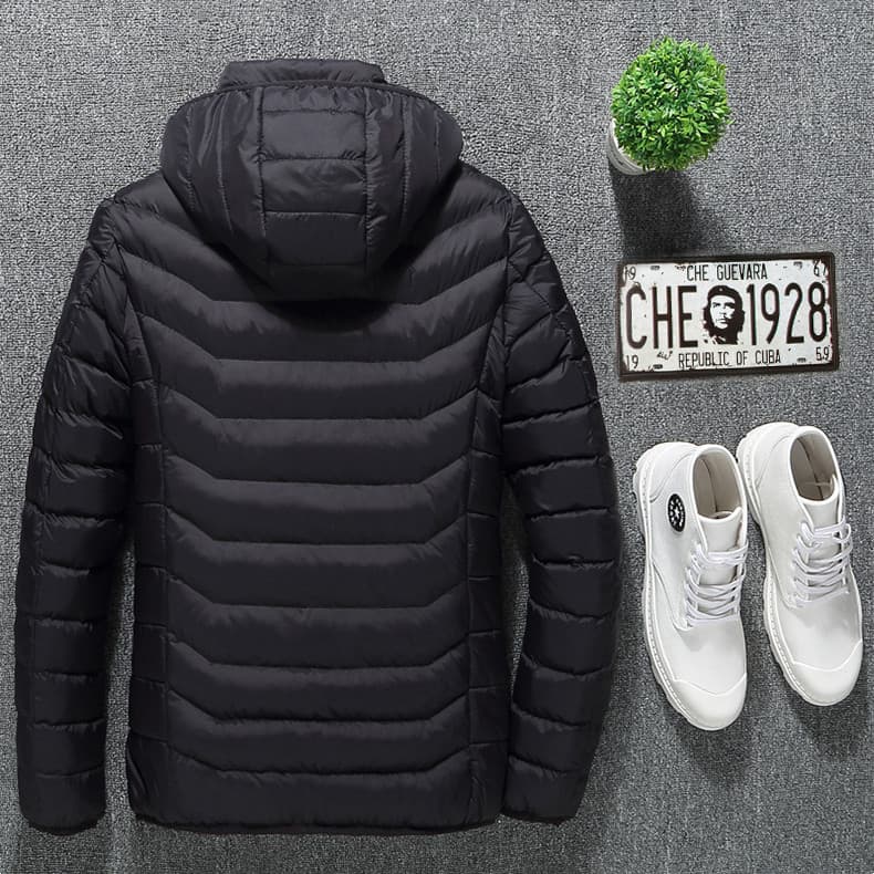 Winter Heated Jacket USB Electric Cotton Coat Zip-up Heater Thermal Clothing Heating Vest For Men - image 26
