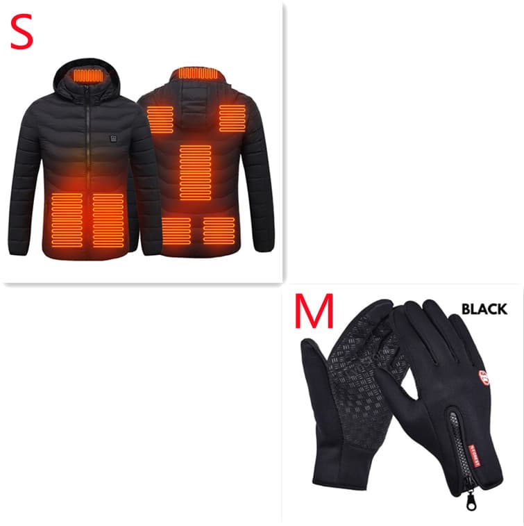 Winter Heated Jacket USB Electric Cotton Coat Zip-up Heater Thermal Clothing Heating Vest For Men - image 16