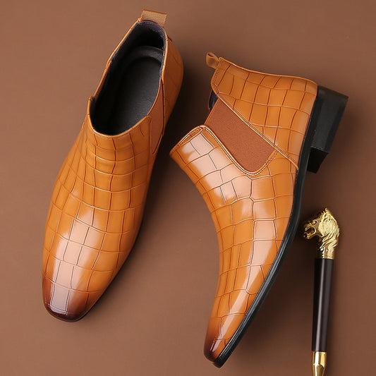 Veldic Mature Leather Shoes – Classic Style, Durable & Everyday Comfort