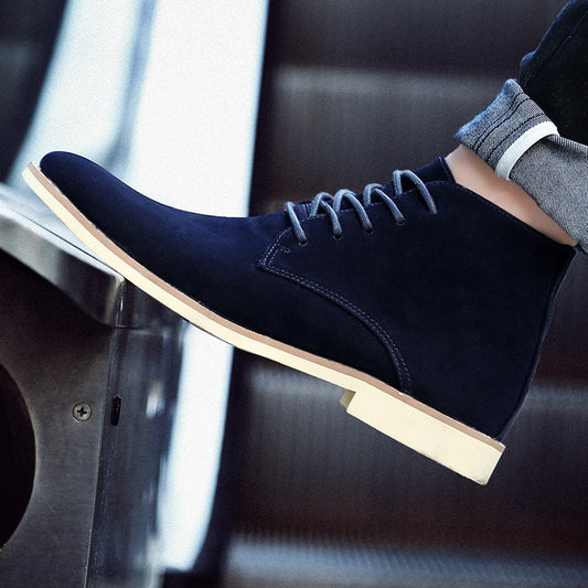 Veldic Suede High-Top Shoes – Lace-Up, Durable & Everyday Comfort