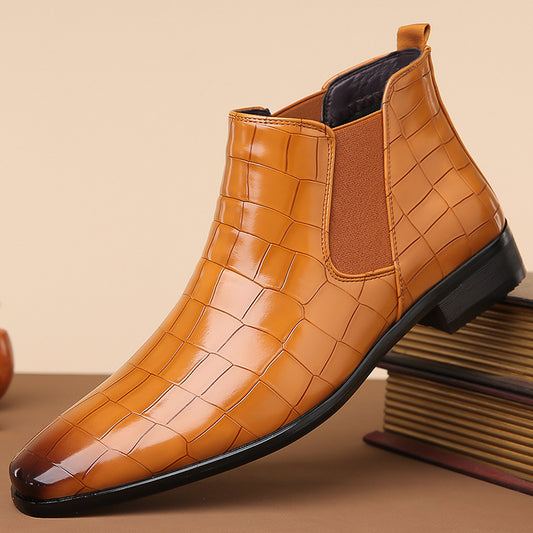 Veldic Mature Leather Shoes – Classic Style, Durable & Everyday Comfort